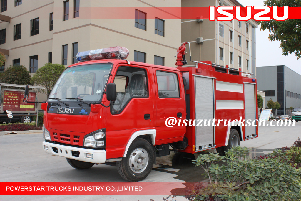 2000L ISUZU Water Fire Trucks Water Mist