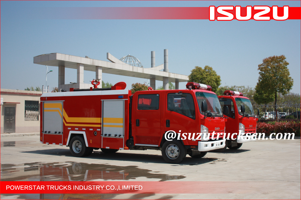 3500L ELF ISUZU Water Foam Fire Fighting Trucks