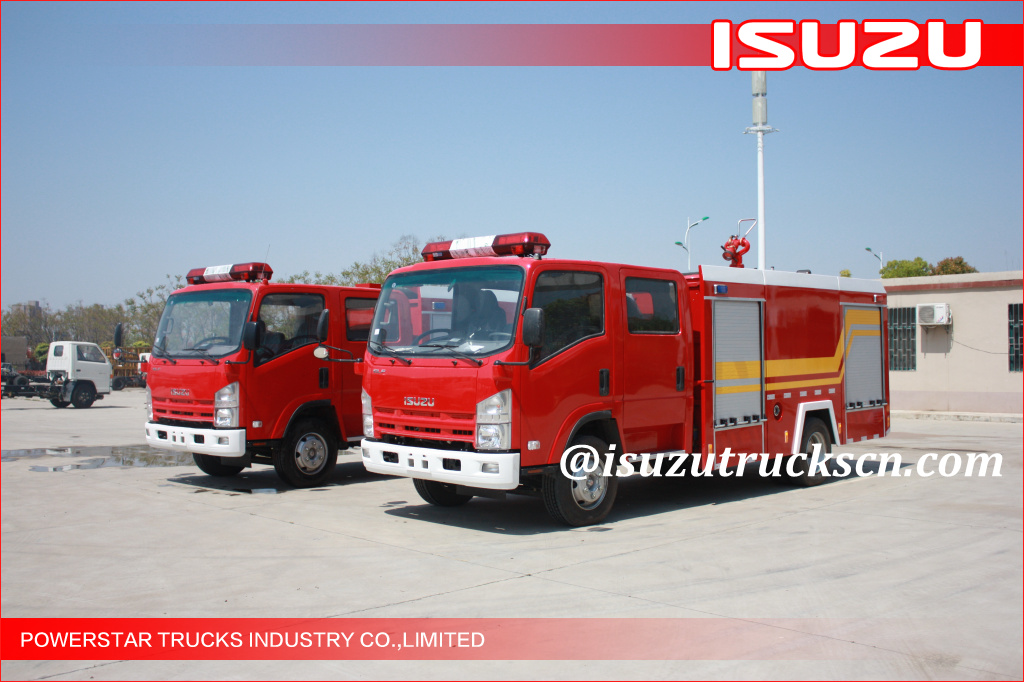 3500L ELF ISUZU Water Foam Fire Fighting Trucks