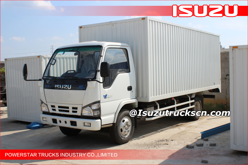 Isuzu ELF 4X2 light duty van type truck 3T van cargo truck