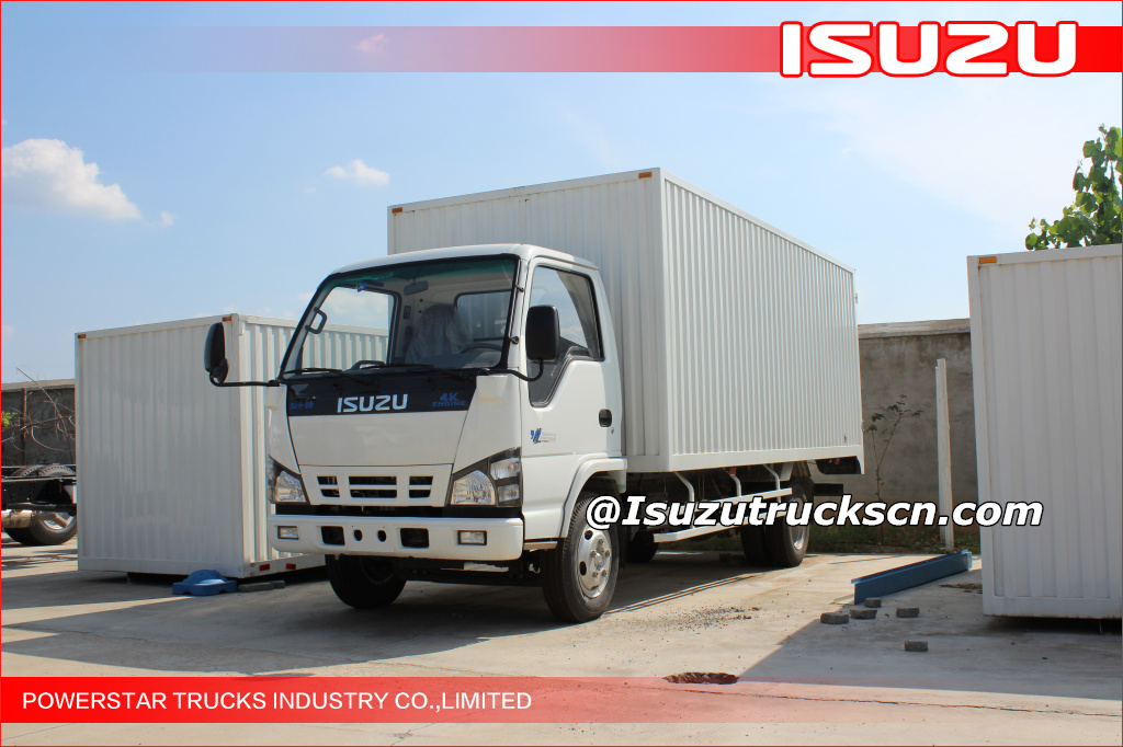 Isuzu ELF 4X2 light duty van type truck 3T van cargo truck