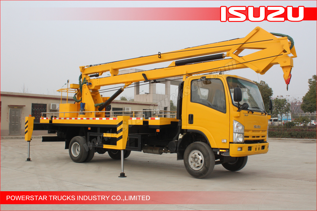 19m Isuzu Aerial work platform truck with working cage