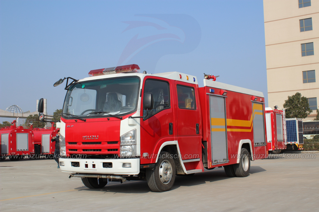 NPR ELF Water Fire Engine Truck to Mongolia