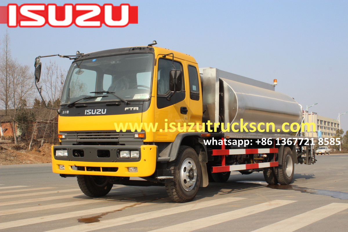 10000L Myanmar Japanese ISUZU FTR Automatic Bitumen Transportation Tank/Asphalt Transportation Tank Truck