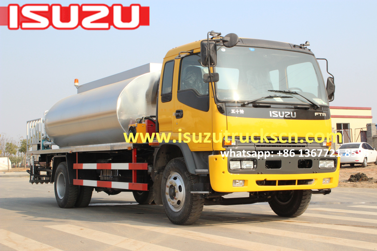 10000L Myanmar Japanese ISUZU FTR Automatic Bitumen Transportation Tank/Asphalt Transportation Tank Truck