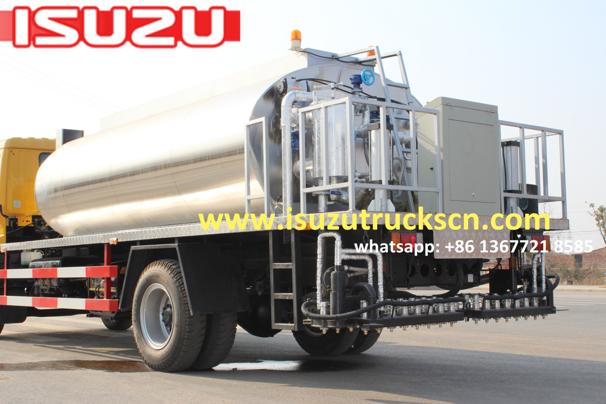 10000L Myanmar Japanese ISUZU FTR Automatic Bitumen Transportation Tank/Asphalt Transportation Tank Truck