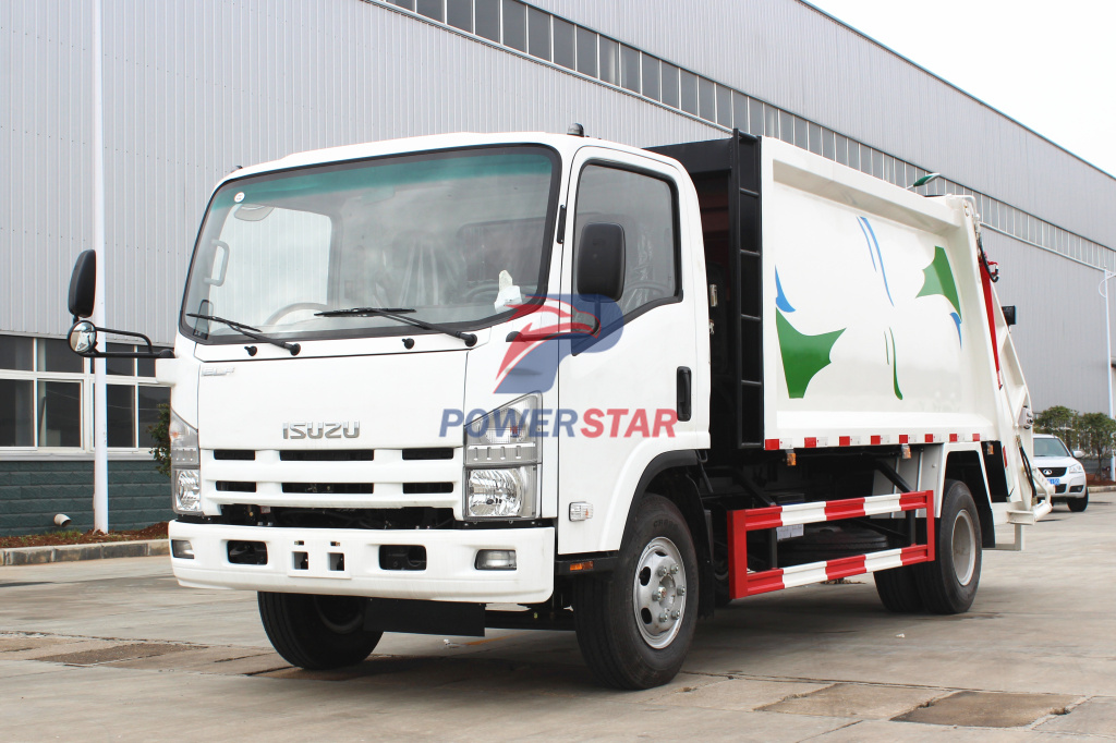 Overview of Isuzu NPR Refuse compactor truck