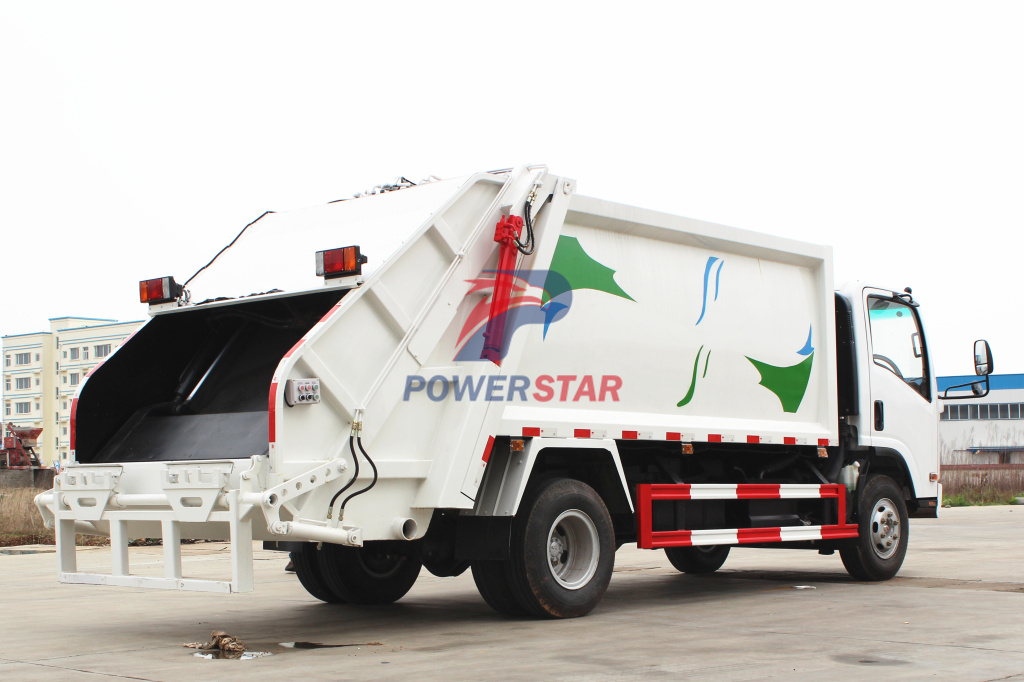 Overview of Isuzu NPR Refuse compactor truck