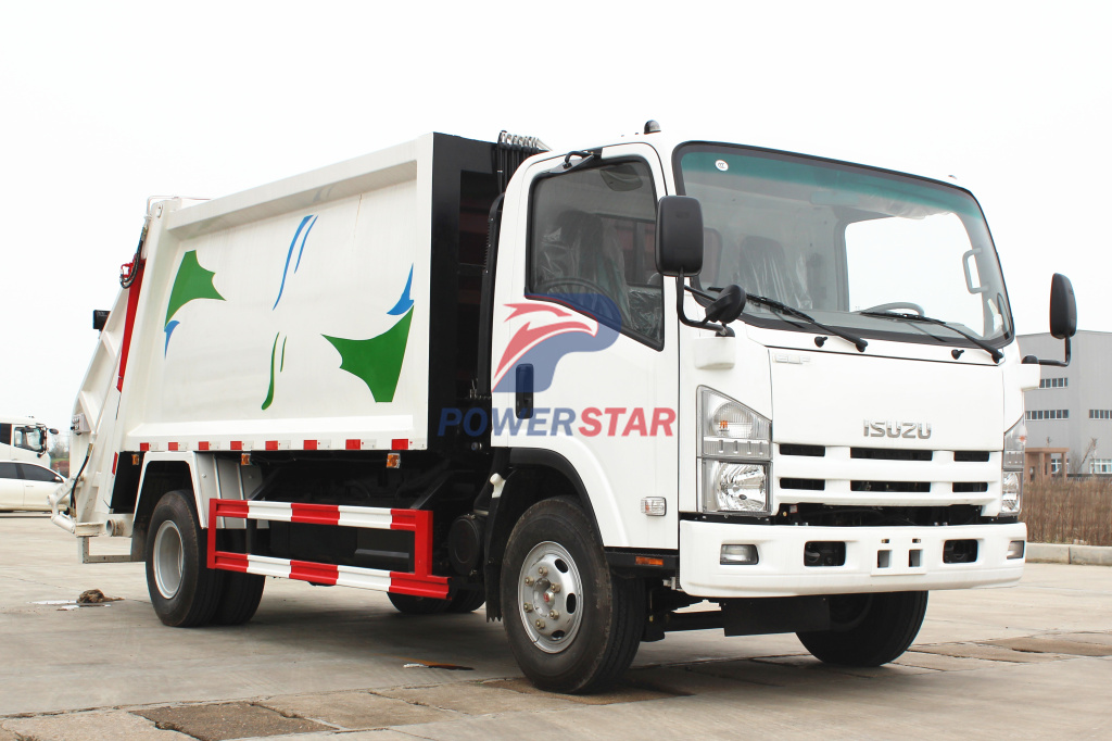 Overview of Isuzu NPR Refuse compactor truck