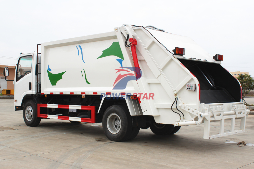 Overview of Isuzu NPR Refuse compactor truck