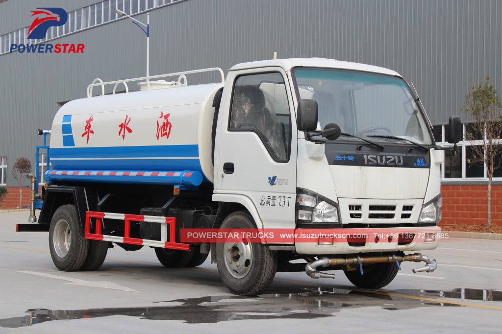 Water Spray Bowser Isuzu 5cbm trucks for sale 