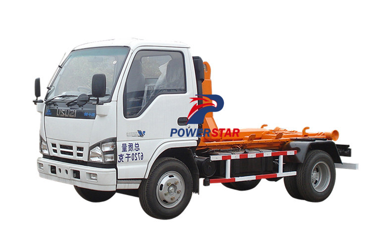 Dijual truk sampah hook lift Isuzu kapasitas angkut 5 cbm