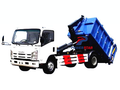 Truk sampah pemuat kait Isuzu oleh powerstar