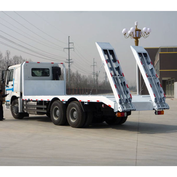 truk pengangkut ekskavator flatbed howo cina self loader penjualan harga rendah di Filipina