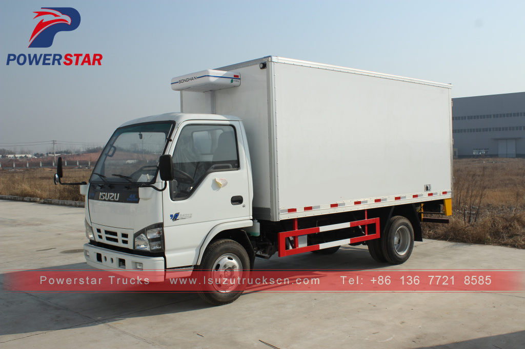 Polinesia Perancis Jepang 5Ton Truk Pendingin ISUZU