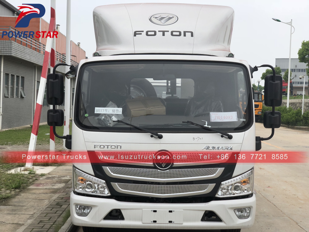 peru FOTON AAUMARK 5 ton truk derek penghancur tempat tidur datar untuk dijual