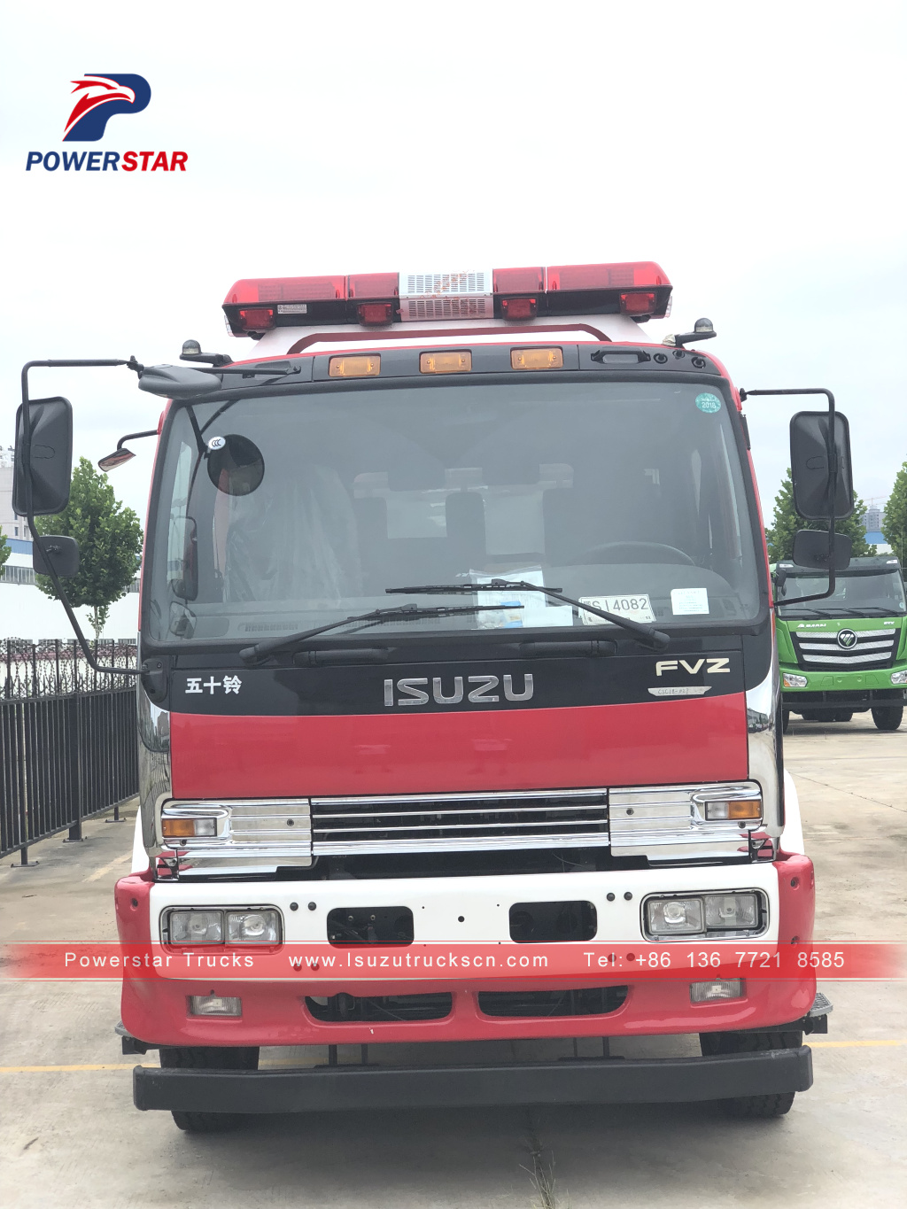 Kolombia FVZ FVR Truk Air Pemadam Kebakaran Isuzu 12,000L Dijual