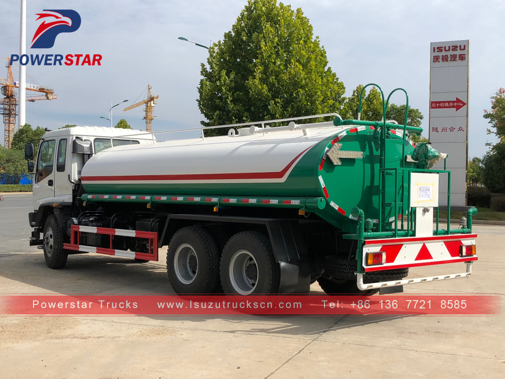 Armenia 20cbm Isuzu truk penyiram air Kendaraan truk tanker untuk dijual