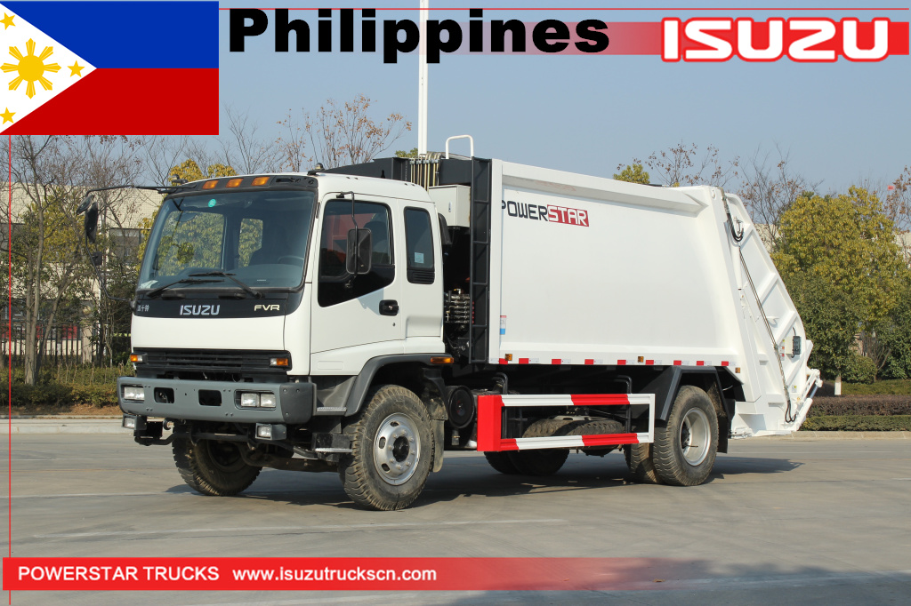 filipina ISUZU FVR 10M3 Truk pemadat sampah bekas untuk dijual