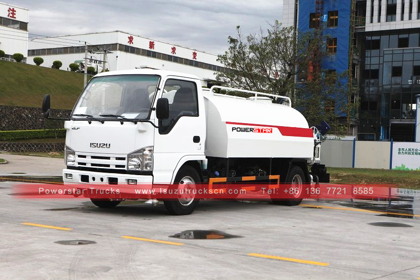 Truk Penyiram Tangki Air ISUZU ELF 4,000L baru di Filipina untuk dijual