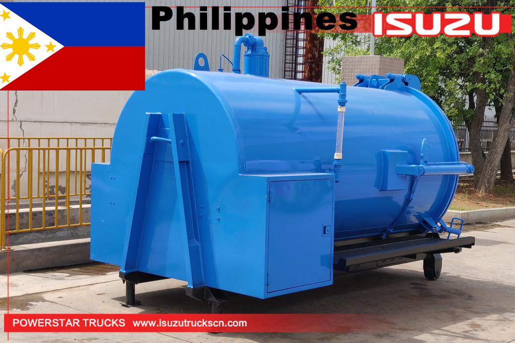 filipina Isuzu Vacuum Sewage struktur truk hisap untuk dijual