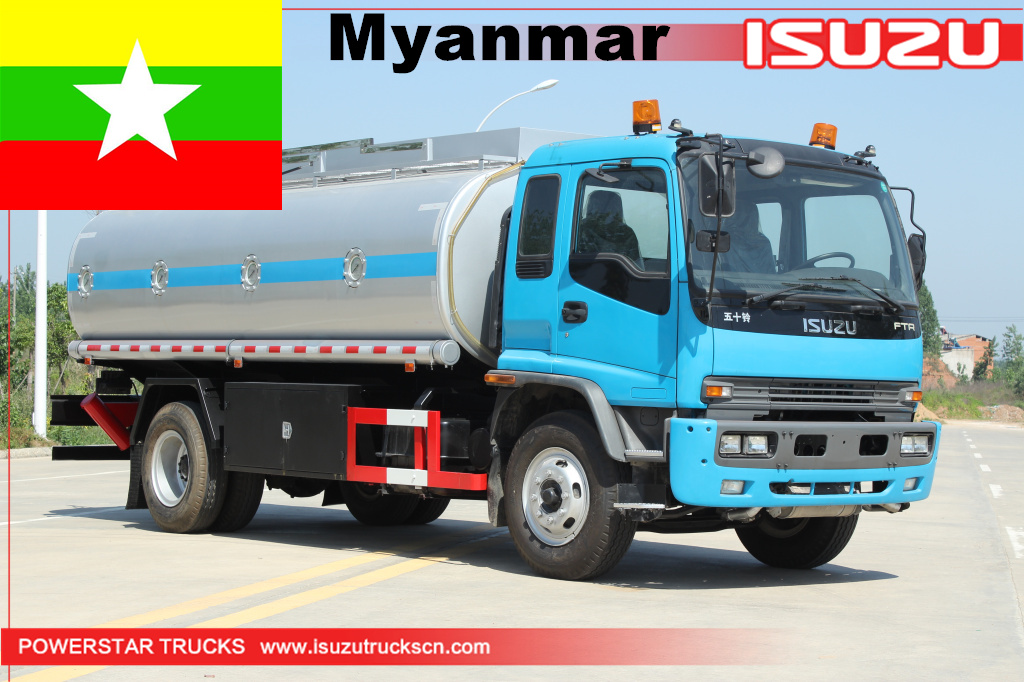 Truk tanker minyak Isuzu Myanmar dijual