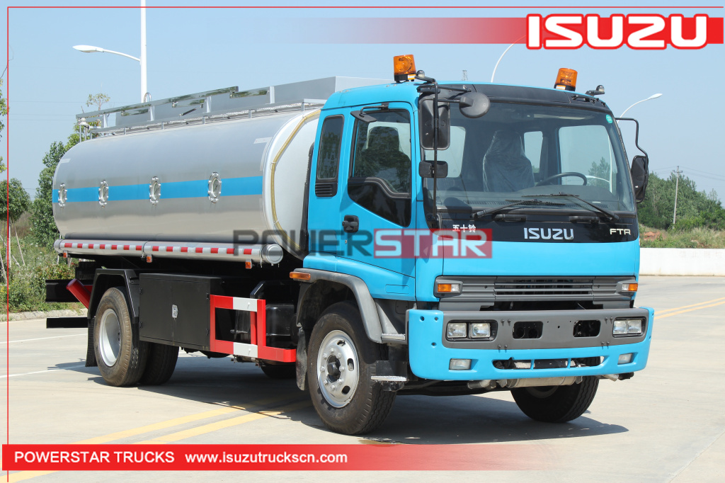 Myanmar ISUZU FTR FVR Truk Tangki Bahan Bakar Pengisian Bahan Bakar Truk Tanker Minyak Dijual