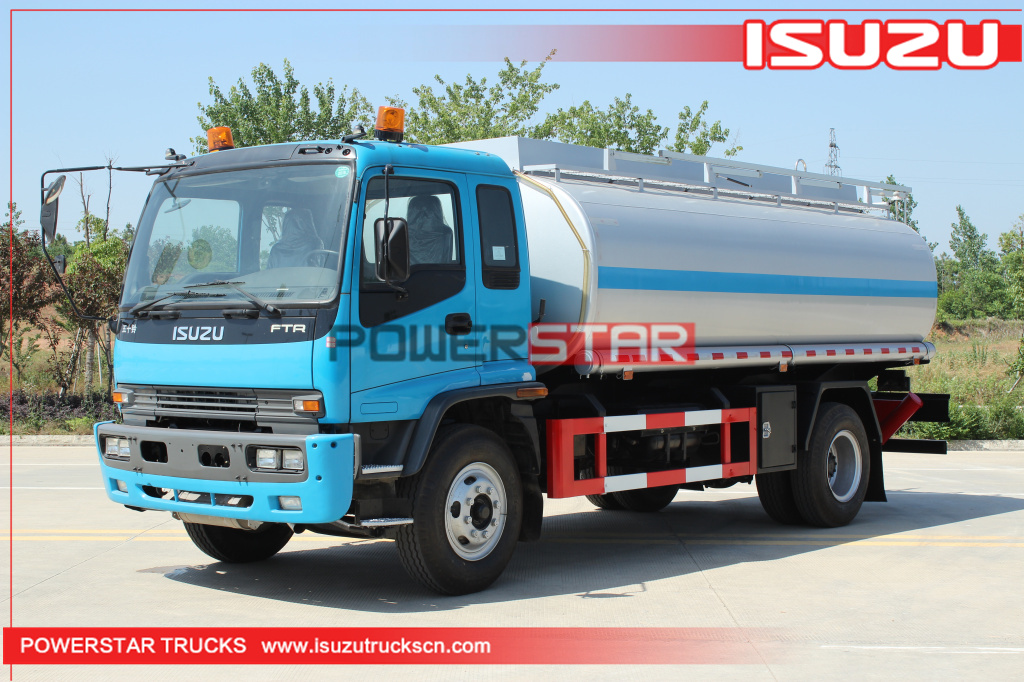 Myanmar ISUZU FTR FVR Truk Tangki Bahan Bakar Pengisian Bahan Bakar Truk Tanker Minyak Dijual