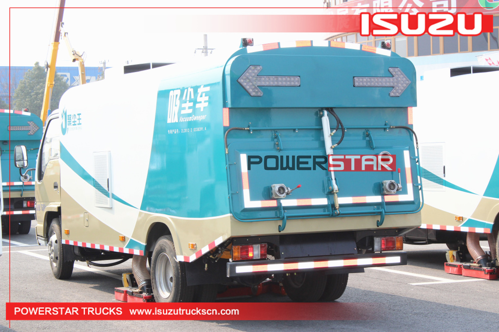 5m3 Pure Vacuum Suction Sweeper Isuzu Dirty suction Vehicle