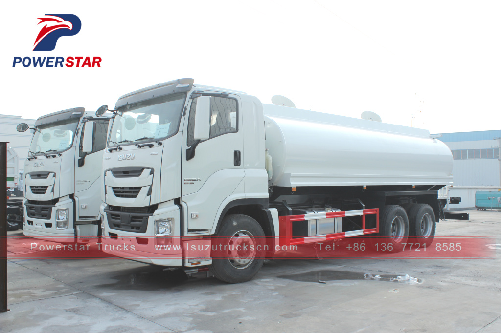 Filipina ISUZU GIGA 6*4 20,000L Penyiram Air 20m3 Truk Bowser Air 6UZ1-TCG50 380HP