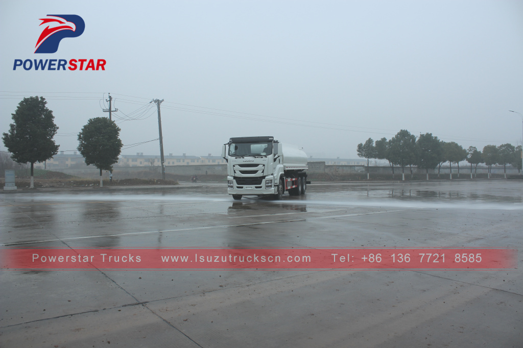 Filipina ISUZU GIGA 6*4 20,000L Penyiram Air 20m3 Truk Bowser Air 6UZ1-TCG50 380HP