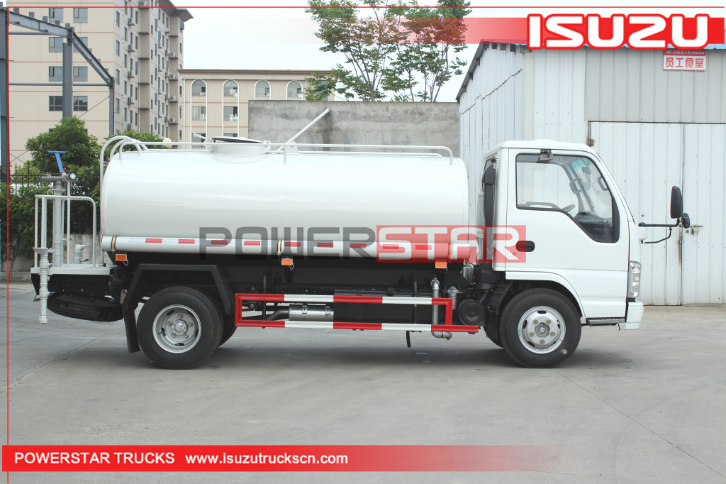 Factory Supply 4x2 ISUZU 3Tons Mobile 3,000L Drinking Water Transport Tanker Trucks