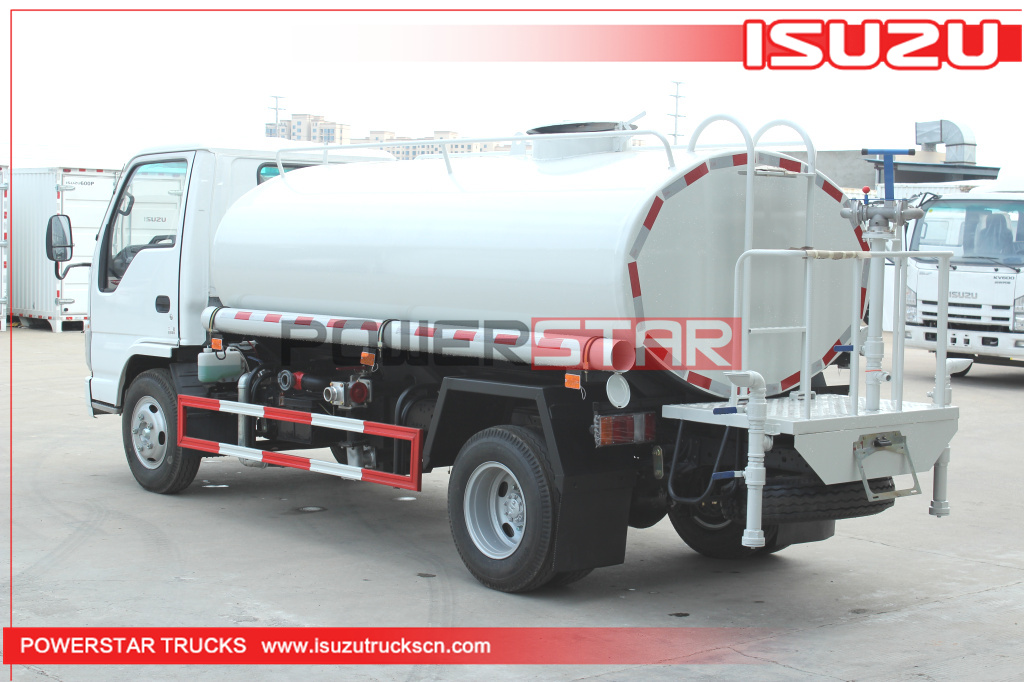 Factory Supply 4x2 ISUZU 3Tons Mobile 3,000L Drinking Water Transport Tanker Trucks