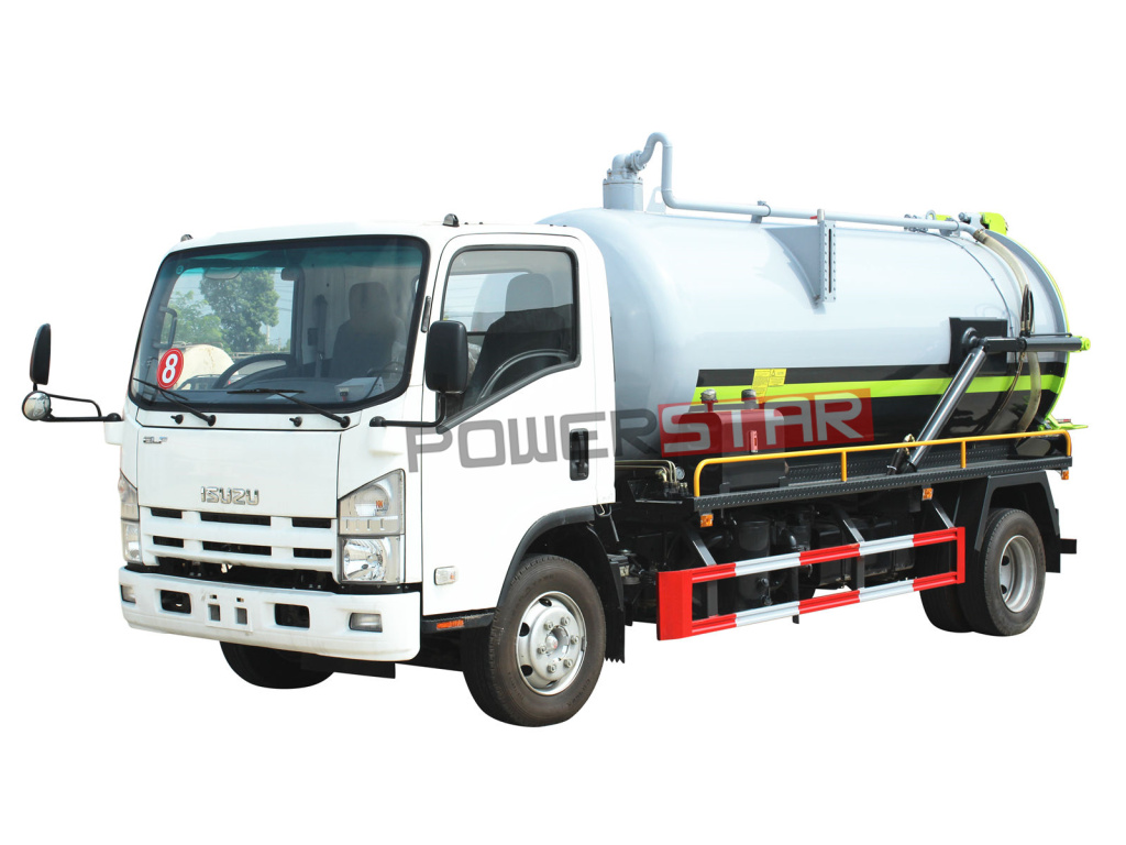 ISUZU 700P Truk pembersih saluran pembuangan hisap