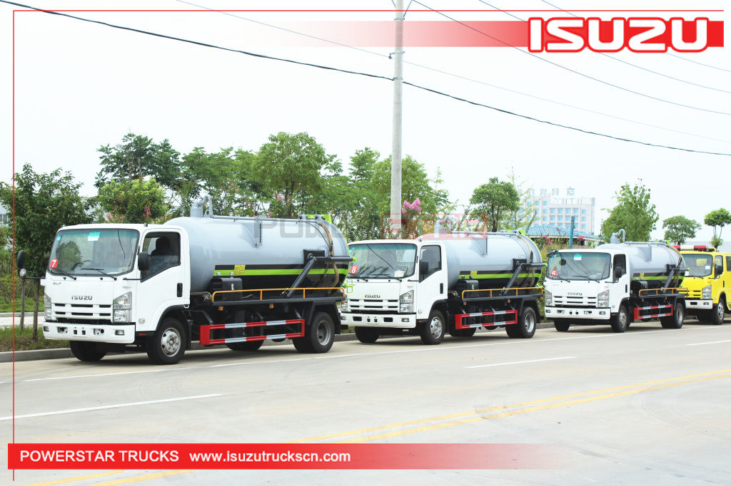 Filipina ISUZU ELF 700P Vacuum Septic Cleaning Truk Tangki Hisap Limbah