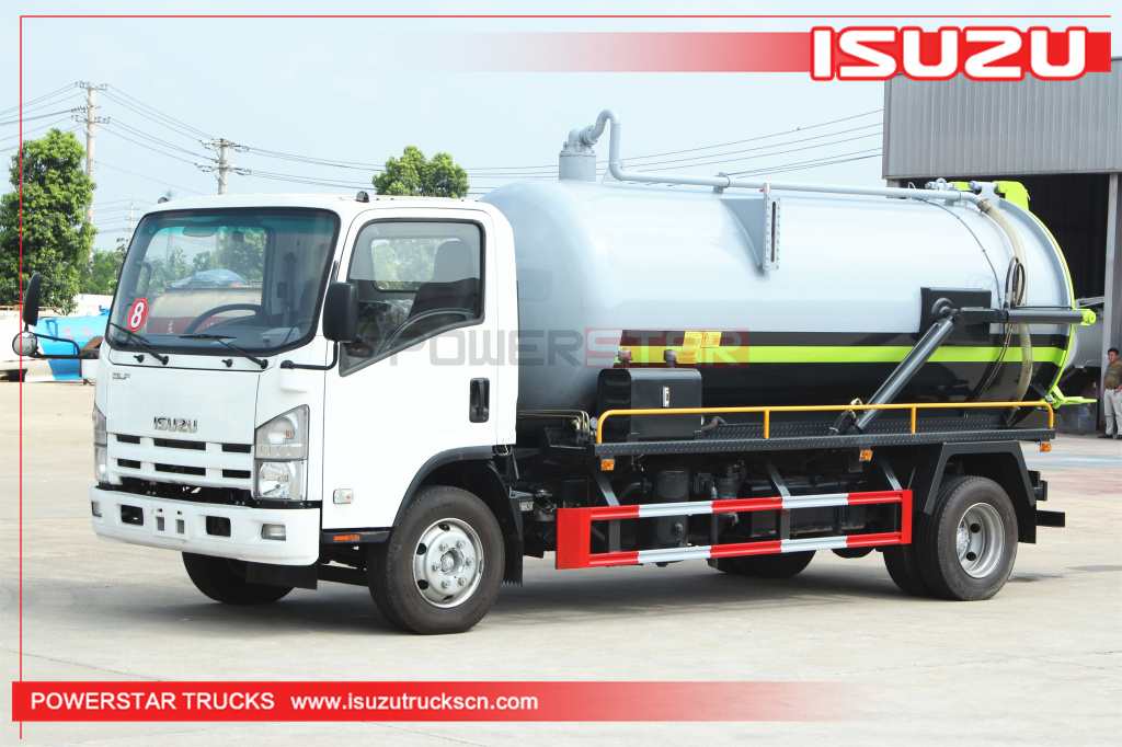 Filipina ISUZU ELF 700P Vacuum Septic Cleaning Truk Tangki Hisap Limbah