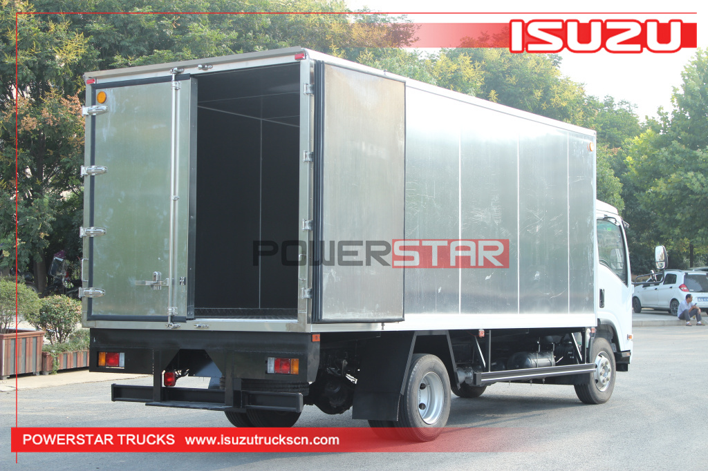 Filipina Baru 5ton hingga 10ton 190HP Isuzu 700p 4X2 Aluminium alloy Cargo Van Truck