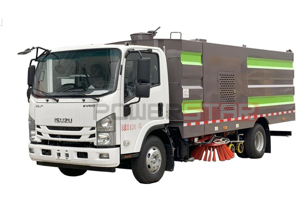 Isuzu KV100 Street Washing Vacuum Road Sweeper trucks