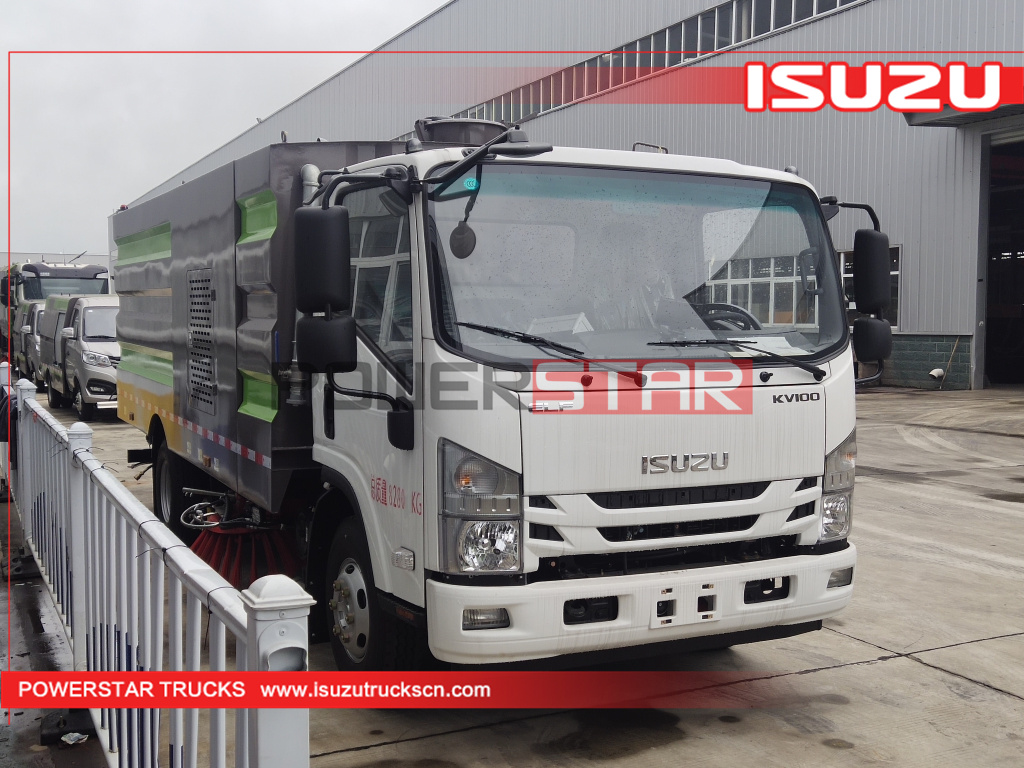 ISUZU ELF KV100 High Pressure Water Washing Road Sweeper Truck