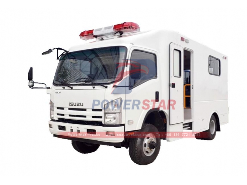 ISUZU NPR/700P/ELF 4X4 all wheel drive Truk Penyelamat Ambulans Rumah Sakit Kendaraan Pengangkut Pasien untuk dijual