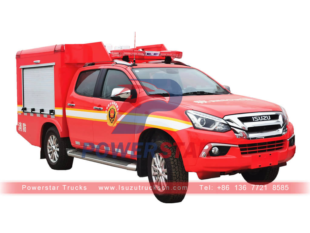 ISUZU 4Ã—4 AWD water tank fire truck for sale