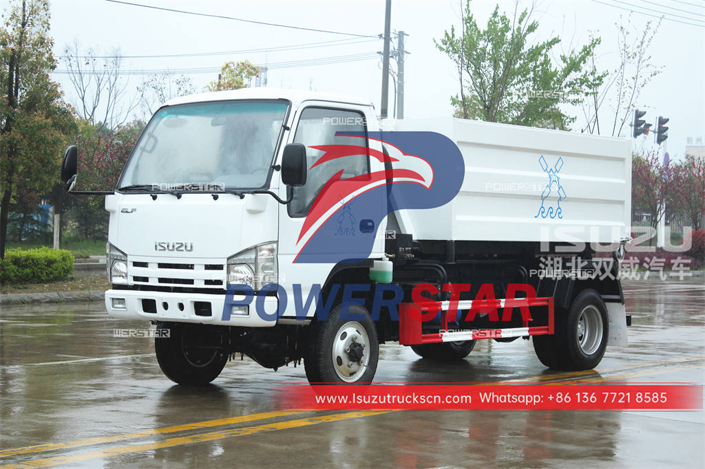 Truk pengumpul sampah ISUZU 4×4 hook lift