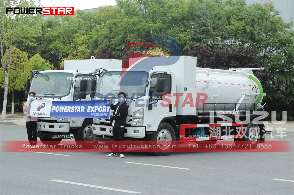 Truk vakum ISUZU 6000L dengan pompa MORO