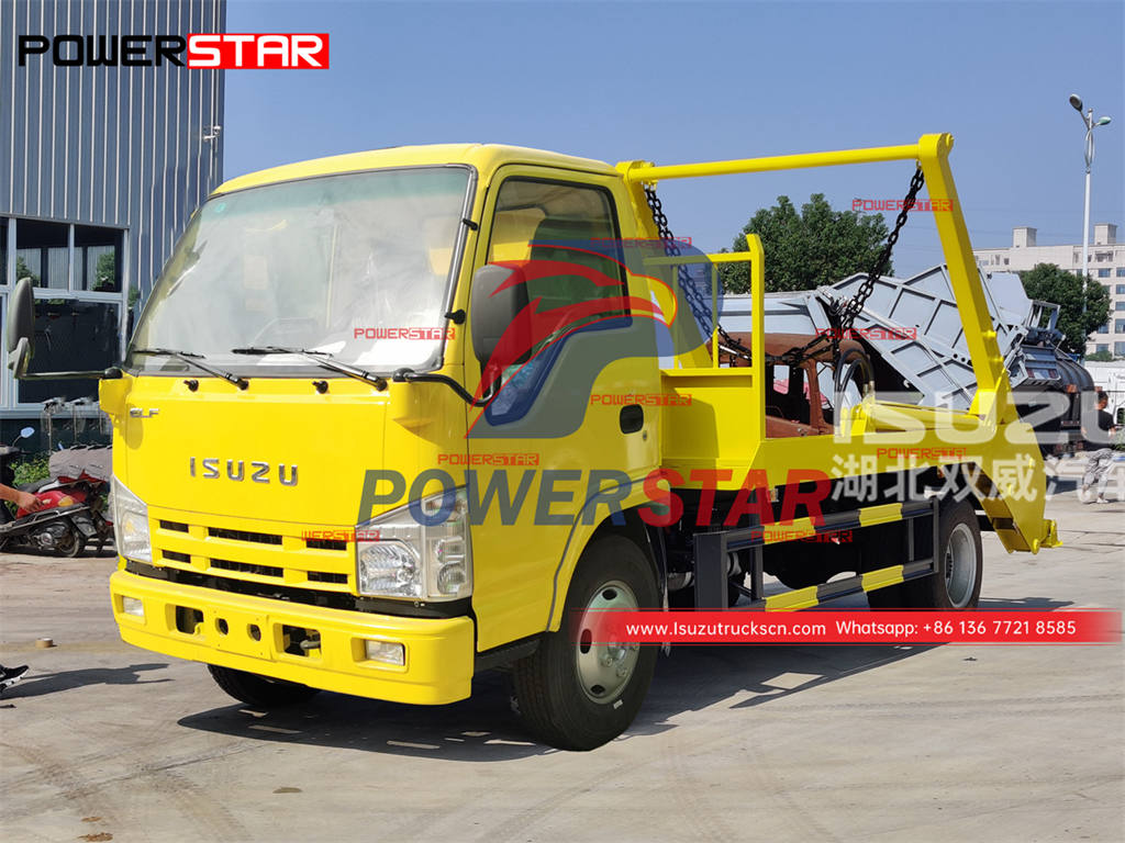 Truk sampah lengan ayun ISUZU 100P 6CBM berkualitas baik untuk dijual