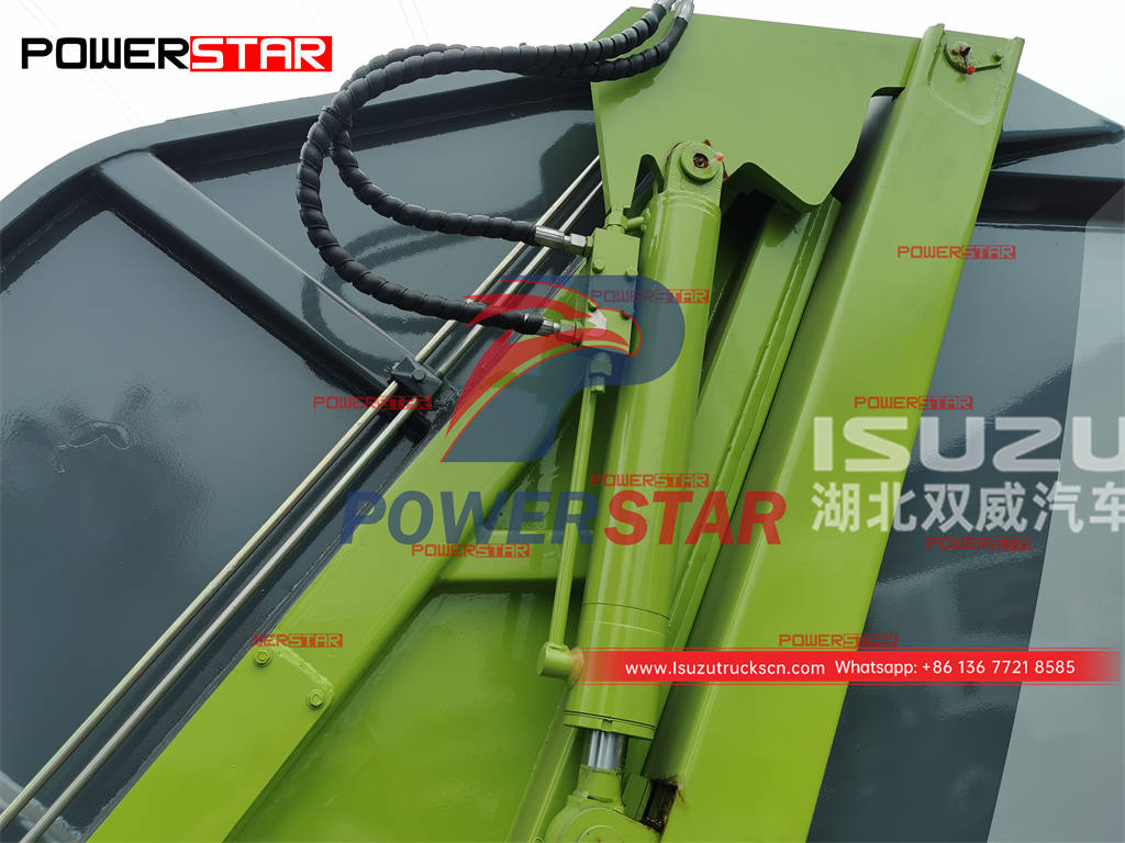 ISUZU NPR/600P 6CBM rear loading trash compactor at best price