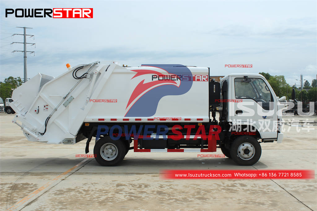 High quality ISUZU 4Ã—4 all wheel drive 130HP waste compactor at discount price