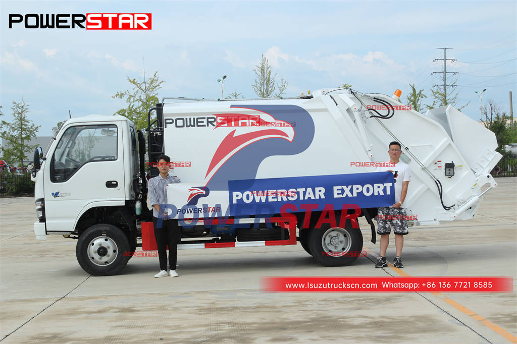 Turck pemadat sampah ISUZU 600P off-road AWD 130HP untuk Filipina