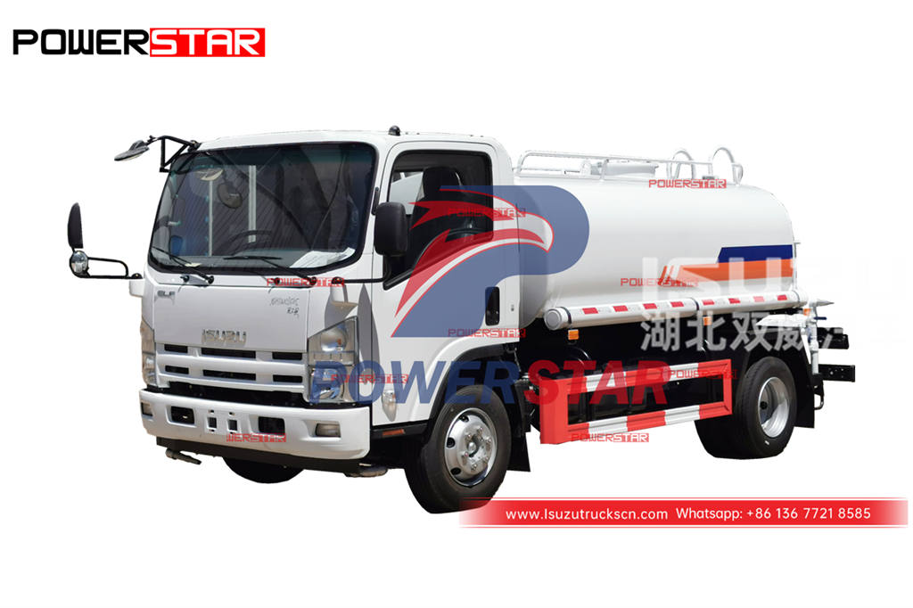 New designed ISUZU 700P/NPR stainless steel water sprinkler truck for sale