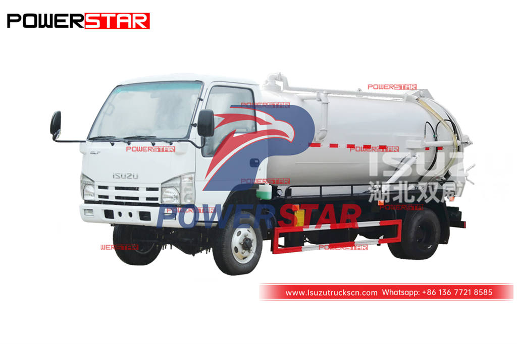 ISUZU 4Ã—4 small vacuum sewage truck at best price