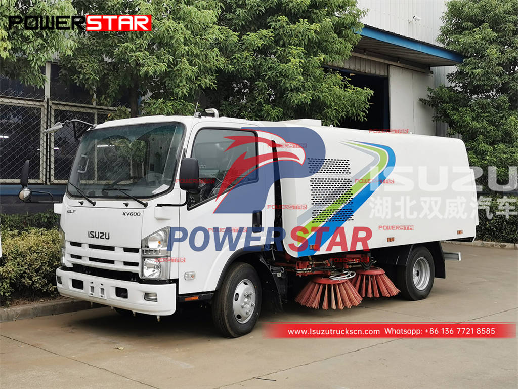 Factory supplies ISUZU 5CBM city road sweeper truck